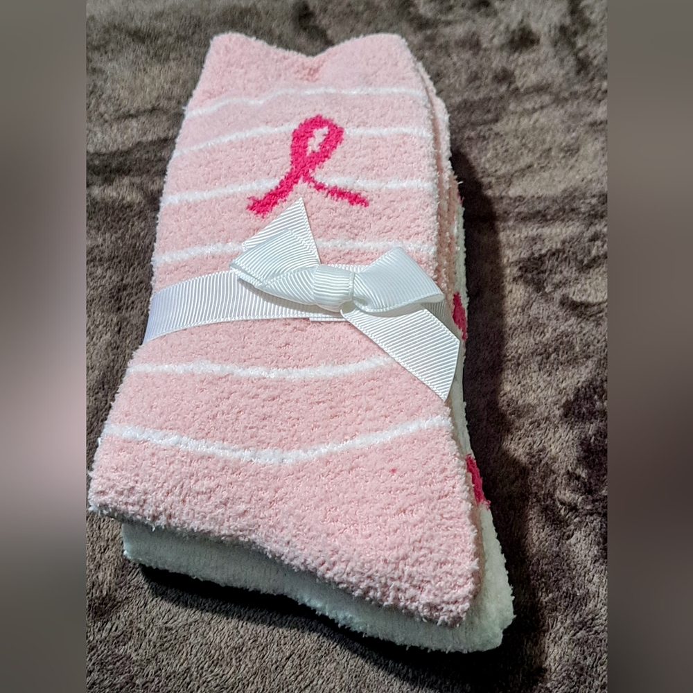 Lane Bryant Pink & White  Stripes & White with Pink Hearts Socks 2 pair NWT